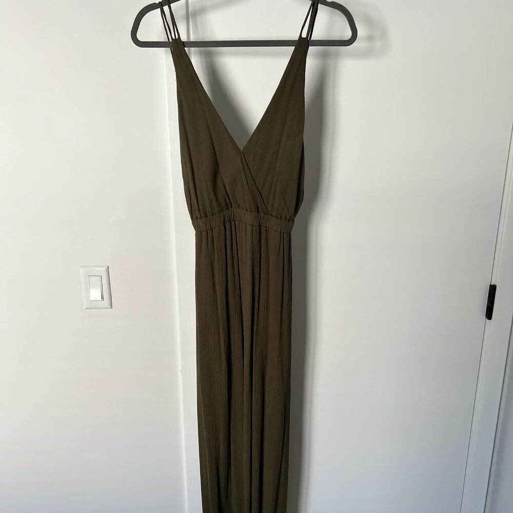 Lost in Paradise Green Maxi Dress